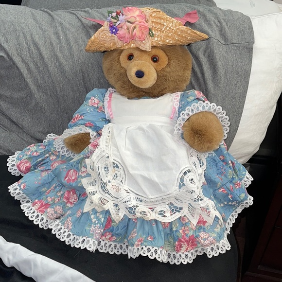 Victorian Girl Teddy Bear NWOT - Picture 1 of 3